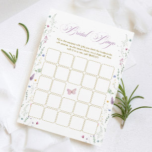 Her Next Chapter Bridal Shower Bingo Game Card