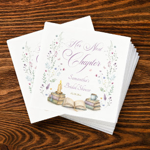 Her Next Chapter Bridal Shower Napkin