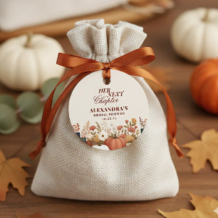 Her Next Chapter Fall Book Theme Bridal Shower Favour Tags