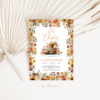 Her Next Chapter Fall Bridal Shower Invitation