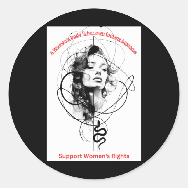 Her Own Foring Business Sticker  (Front)