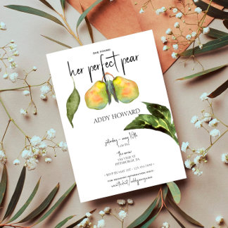 Her Perfect Pear - Bridal Shower Invitation