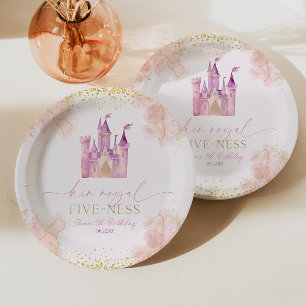 Her Royal Five-Ness Princess 5th Birthday Party Paper Plate