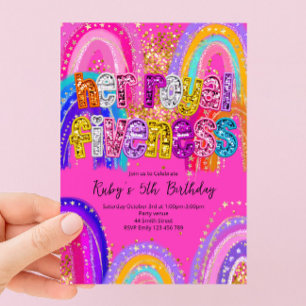 Her Royal Fiveness Birthday Invitation