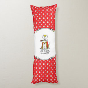 Her Royal Highness Queen Westie Dog Body Cushion