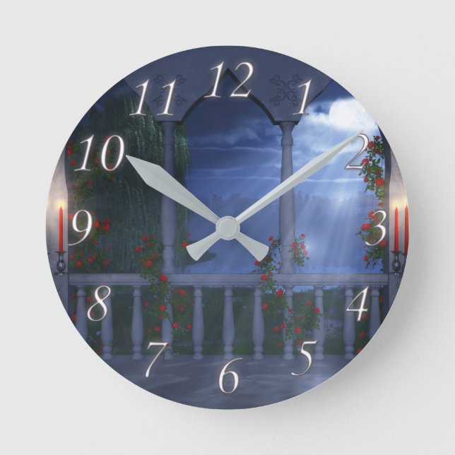 Her Silver Mantle Clock (Front)