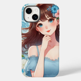 Her Sky-Blue Gaze iPhone / iPad Case
