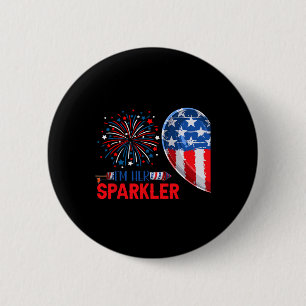 Her Sparkler 4th Of July Funny Couple Costume Patr 6 Cm Round Badge