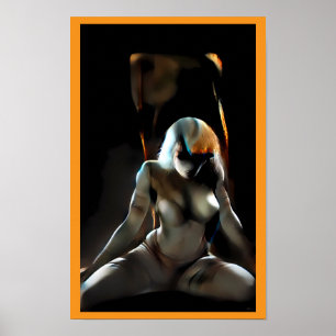 Her Tiger Stripes Poster