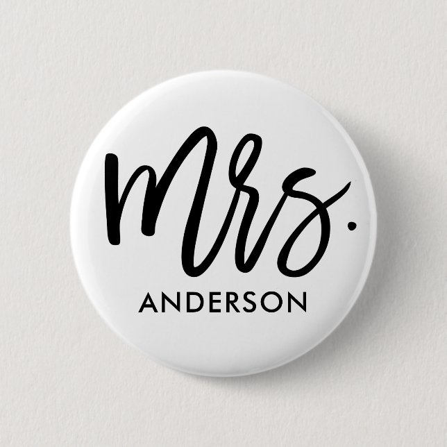 Her Very Own Personalised 6 Cm Round Badge (Front)