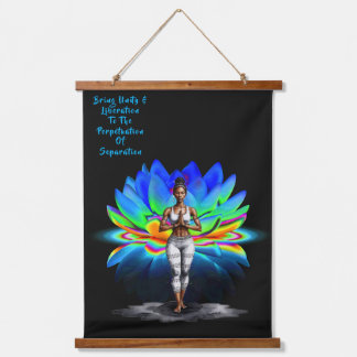 Her Wisdom Liberation Wood Topped Wall Tapestry