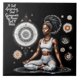 Her Wisdom Self Govern Ceramic Tile