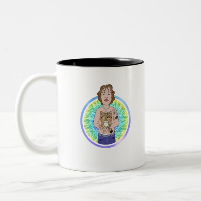 Hera and Vinnie Two-Tone Coffee Mug (Left)
