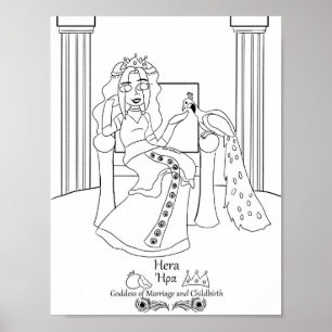 Hera Coloring Page Print