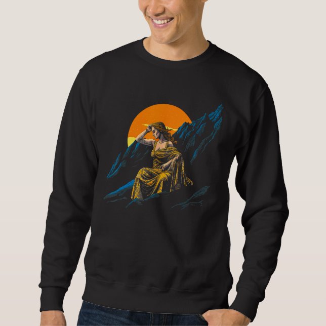 Hera Greek Mythology Goddess of Woman Sweatshirt (Front)