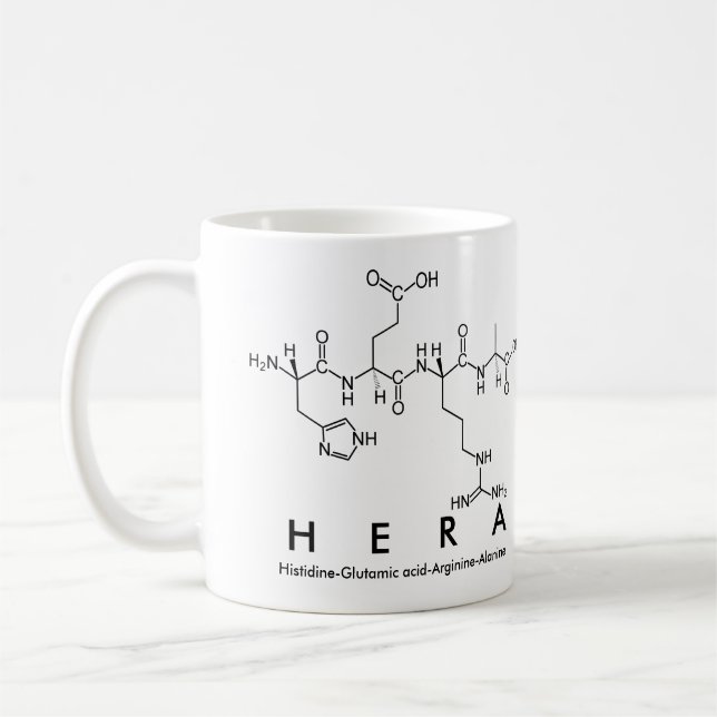 Hera peptide name mug (Left)