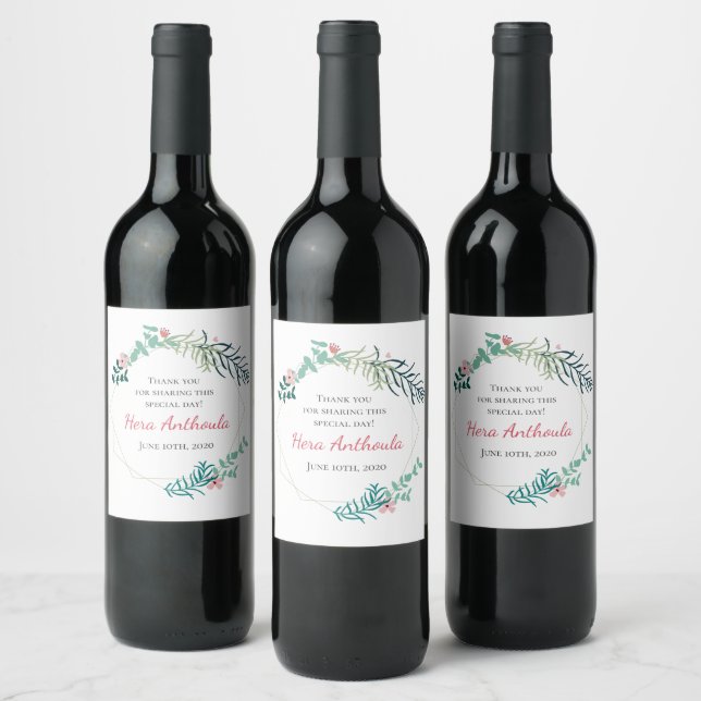 Hera Wine Bottle Label (Bottles)