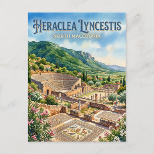 Heraclea Lyncestis North Macedonia Postcard