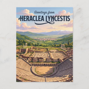 Heraclea Lyncestis North Macedonia Postcard