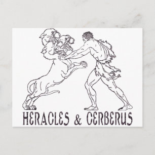 Heracles and Cerberus Postcard