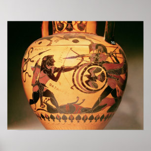 Heracles fighting Geryon Poster