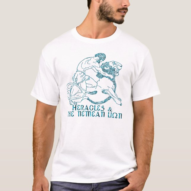Heracles & The Nemean Lion T-Shirt (Front)
