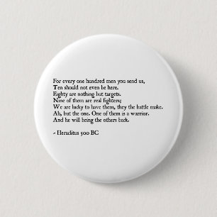 Heraclitus Quote 6 Cm Round Badge