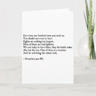 Heraclitus Quote Card