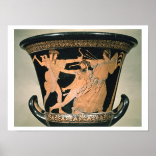 Herakles Struggling, detail from an Attic red-figu Poster