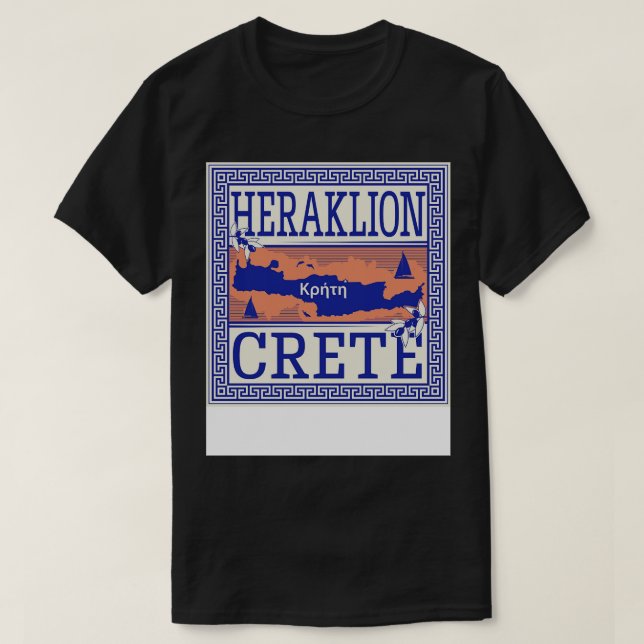 Heraklion Crete Greece T-Shirt (Design Front)