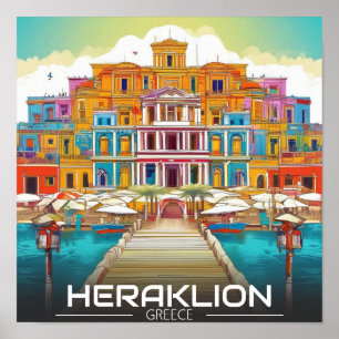 Heraklion,  Iraklio. greece vocation Poster