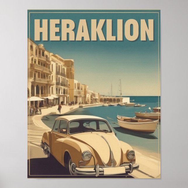 Heraklion,  Iraklio. greece vocation Poster (Front)
