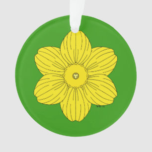 Heraldic Daffodil Ornament