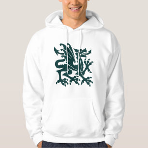 Heraldic Dragon 01 - Dark Green Hoodie