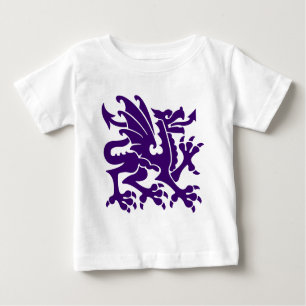 Heraldic Dragon 01 - Deep Purple Baby T-Shirt