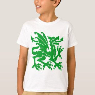 Heraldic Dragon 01 - Grass Green T-Shirt