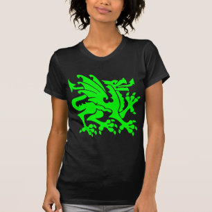 Heraldic Dragon 01 - Green T-Shirt