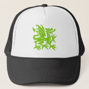 Heraldic Dragon 01 - Martian Green Trucker Hat
