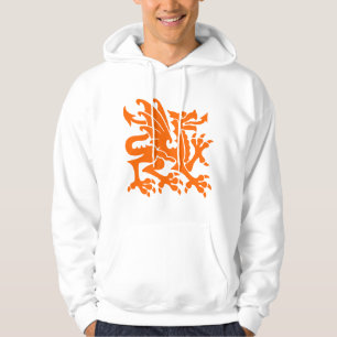 Heraldic Dragon 01 - Orange Hoodie