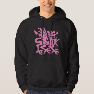 Heraldic Dragon 01 - Pink Hoodie