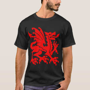 Heraldic Dragon 01 - Red T-Shirt
