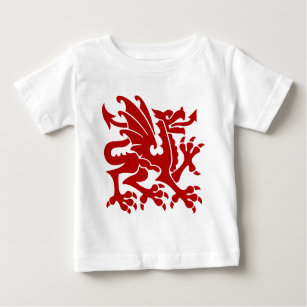 Heraldic Dragon 01 - Ruby Red Baby T-Shirt