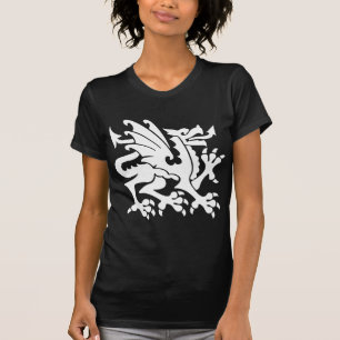Heraldic Dragon 01 - White T-Shirt
