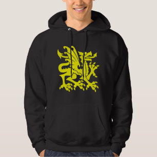 Heraldic Dragon 01 - Yellow Hoodie
