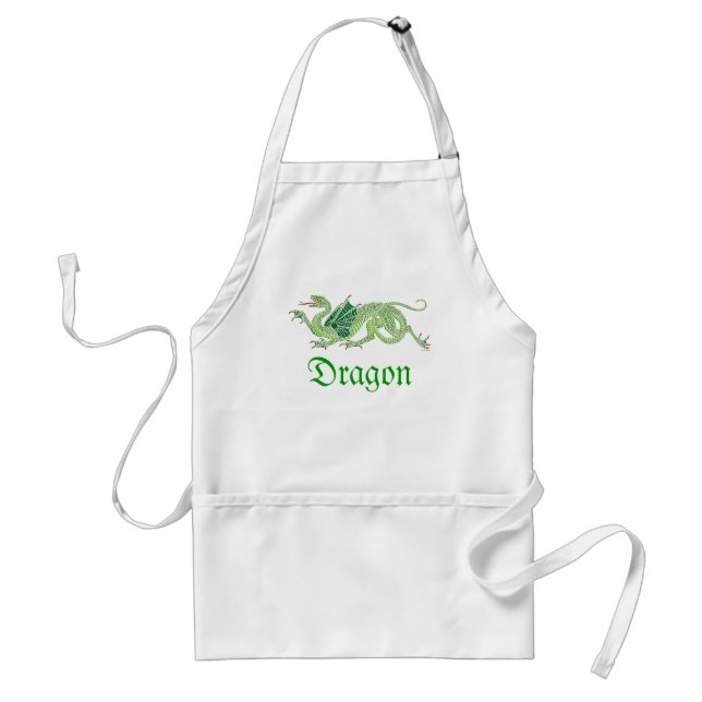 Heraldic Dragon (Green) - Apron #2 (Front)