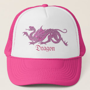 Heraldic Dragon (Pink) - Hat #1