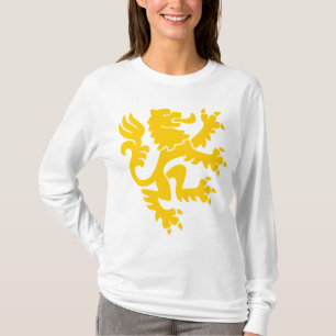 Heraldic Lion 01 - Amber T-Shirt