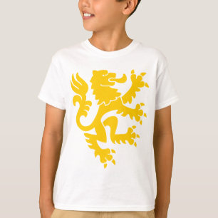 Heraldic Lion 01 - Amber T-Shirt