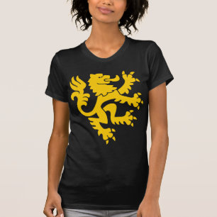 Heraldic Lion 01 - Amber T-Shirt