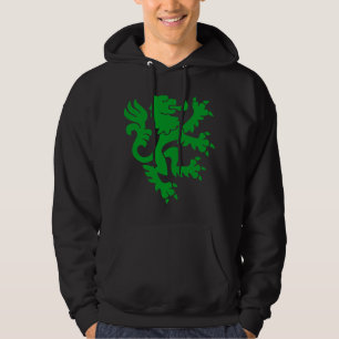 Heraldic Lion 01 - Grass Green Hoodie